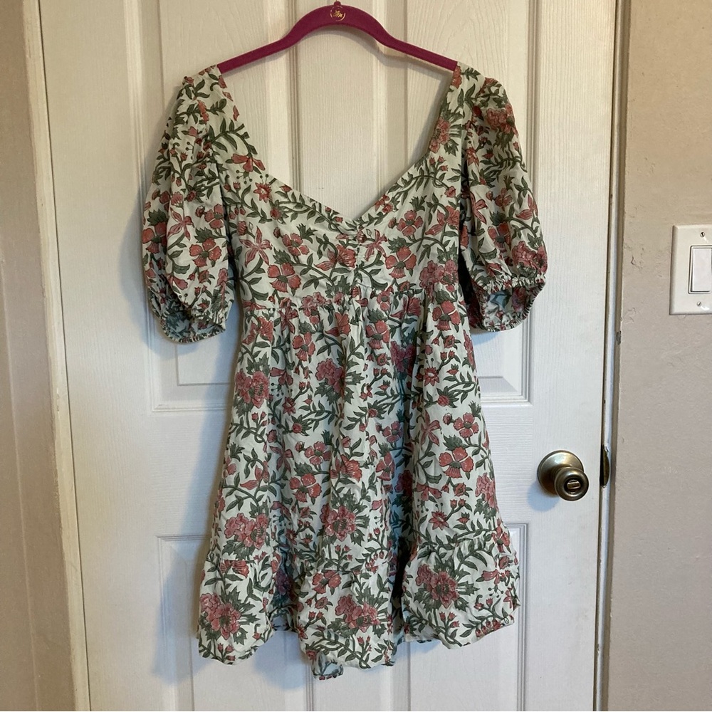 Shore Brand Delray Floral Babydoll Dress